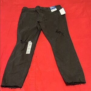 Old Navy Charcoal Rockstar Super Skinny Jeans